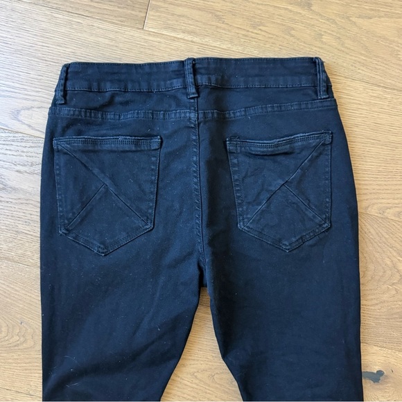 Kuwalla-Tee Destroyed Denim Skinny Jean - Jet Black - Size M (32 x 30) - EYC - Picture 10 of 10